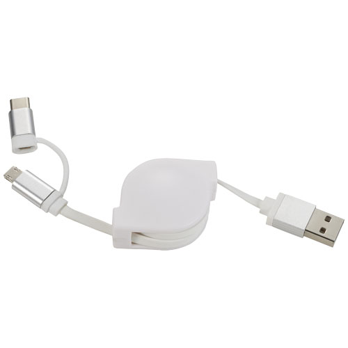 Triple 3-In-1 Charging Cable - White