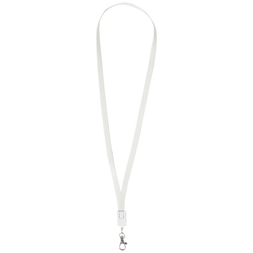 Longy 2-In-1 Charging Cable With Clip - White