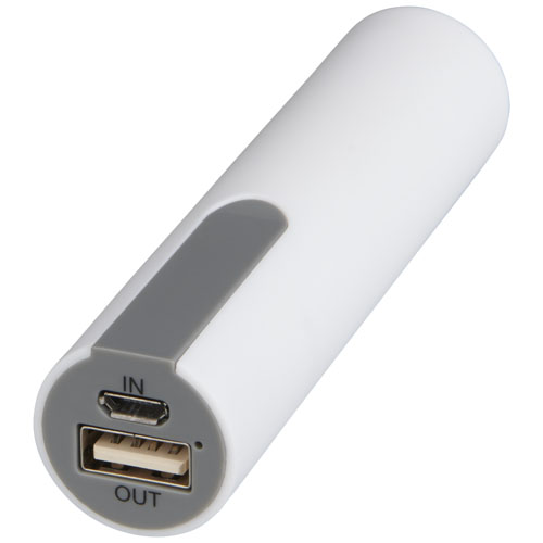 Jinn 2200 Mah Power Bank With Rubber Finish - White