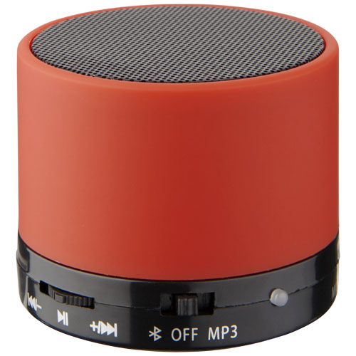 Duck Cylinder Bluetooth® Speaker With Rubber Finish - Red