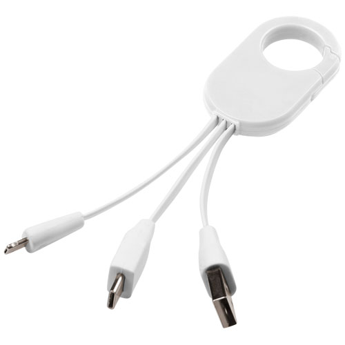 Troop 3-In-1 Charging Cable - White