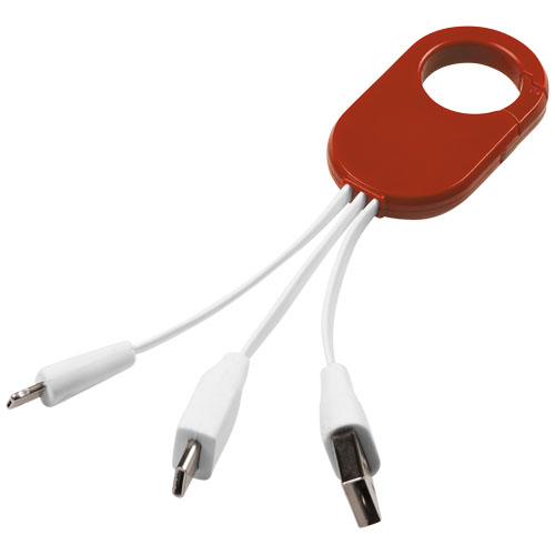 Troop 3-In-1 Charging Cable - Red
