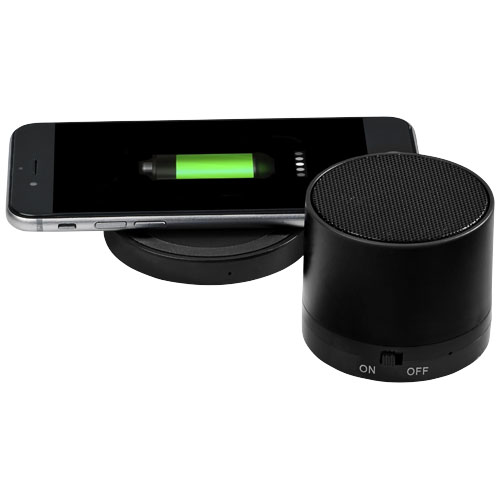 Cosmic Bluetooth® Speaker And Wireless Charging Pad - Black