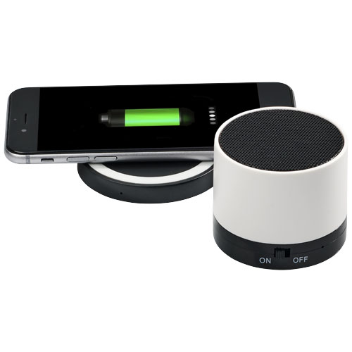 Cosmic Bluetooth® Speaker And Wireless Charging Pad - White