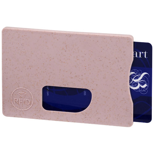 Straw Rfid Card Holder - Pink