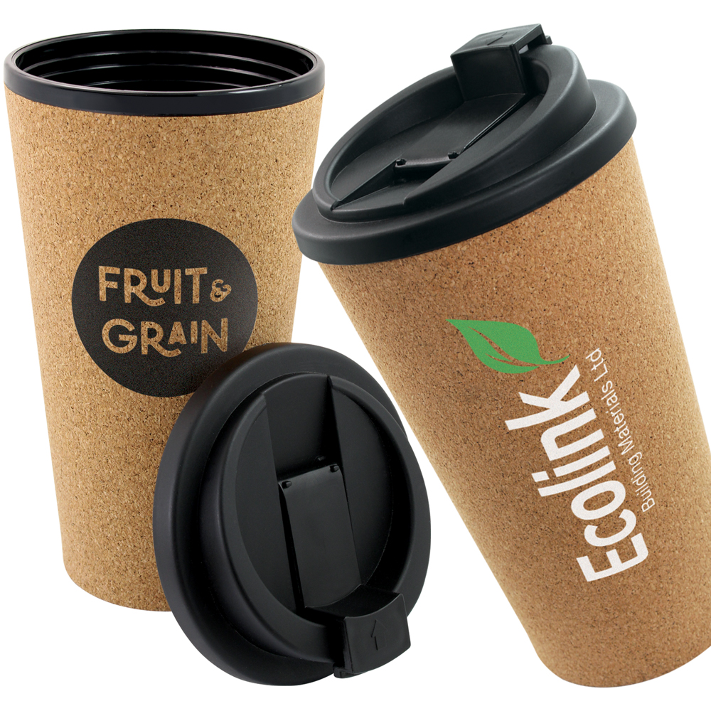 Double Wall Cork Travel Mug - 450ml
