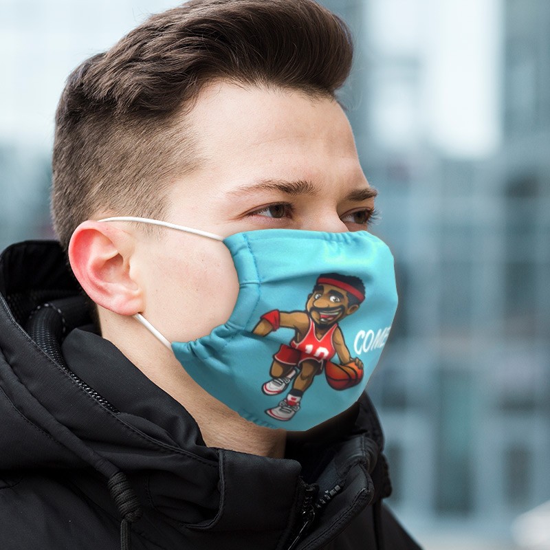 Custom Face Mask(180g Elastic Polyester)