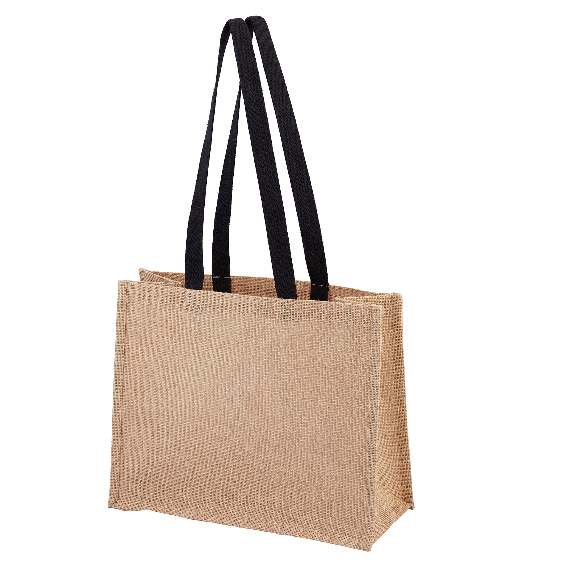 Green & Good Taunton Bag - Jute - Black Handles