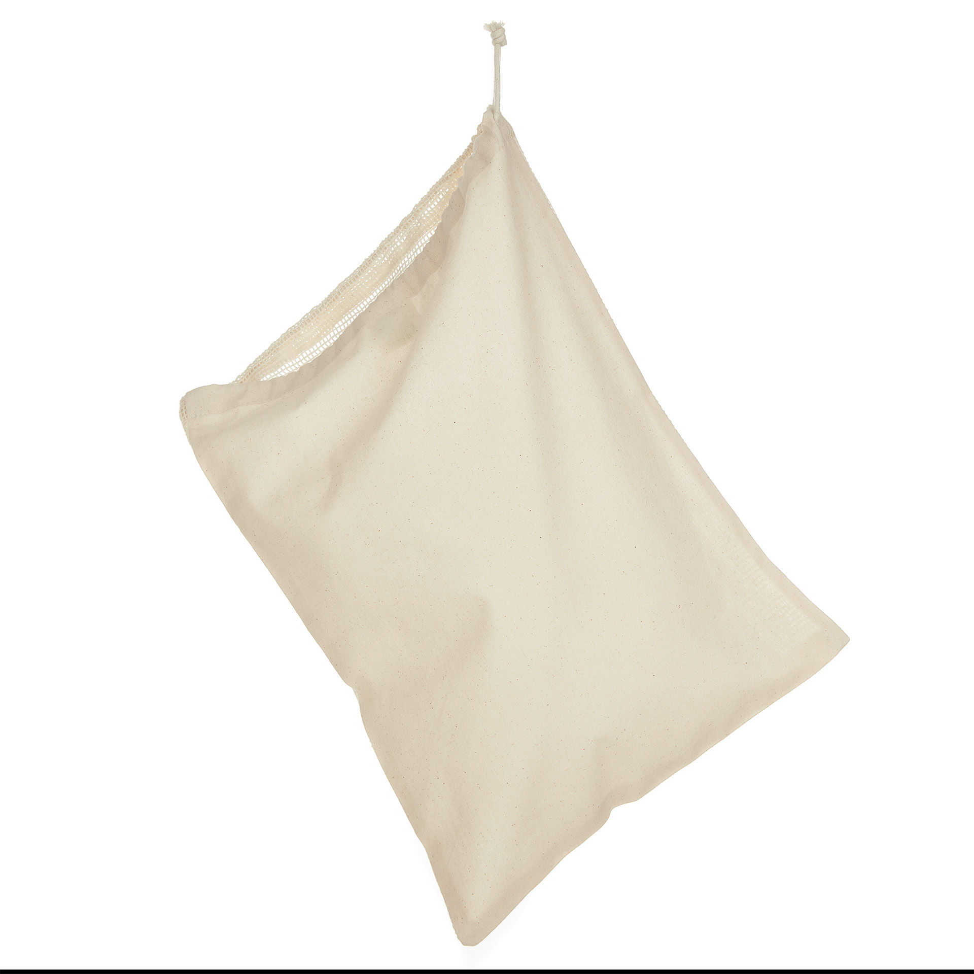 Green & Good Reusable Cotton Brockley Fruit & Veg Bag - Fairtrade & Organic 4Oz Cotton