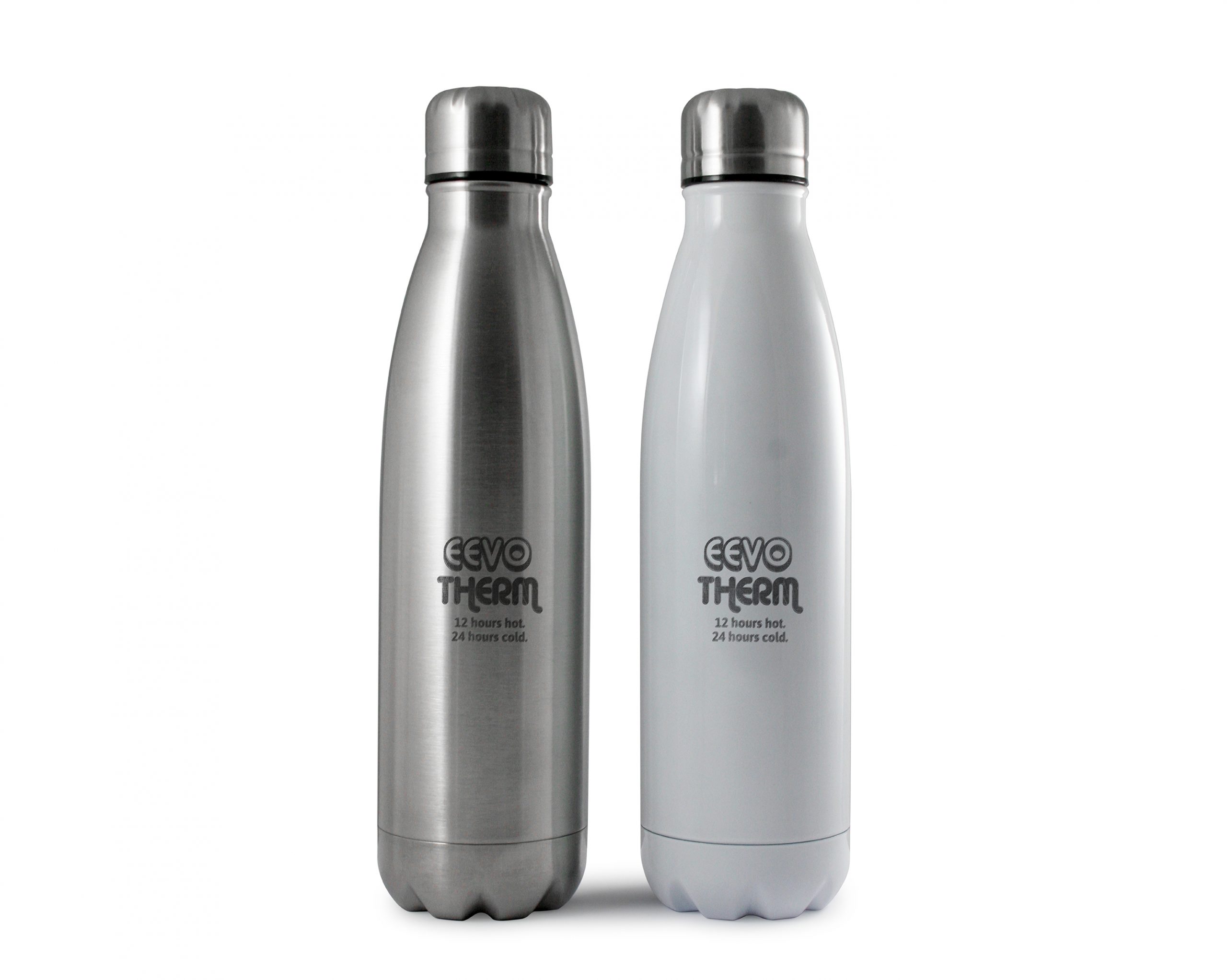 Eevo-Therm Etched Bottle - Silver or White