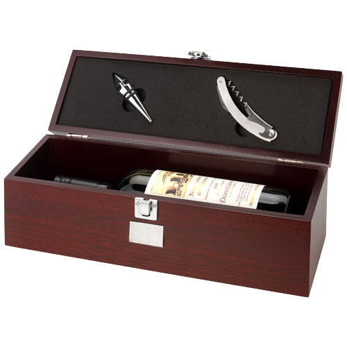 Executive 2-Piece Wine Box Set - Brown