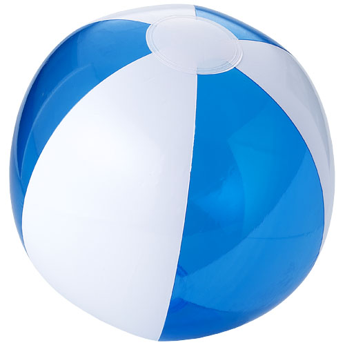 Bondi Solid And Transparent Beach Ball - Transparent Blue, White