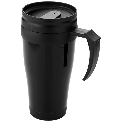 Daytona 400 ml Insulated Mug - Black
