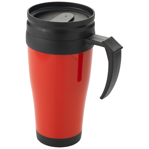 Daytona 400 ml Insulated Mug - Red, Black