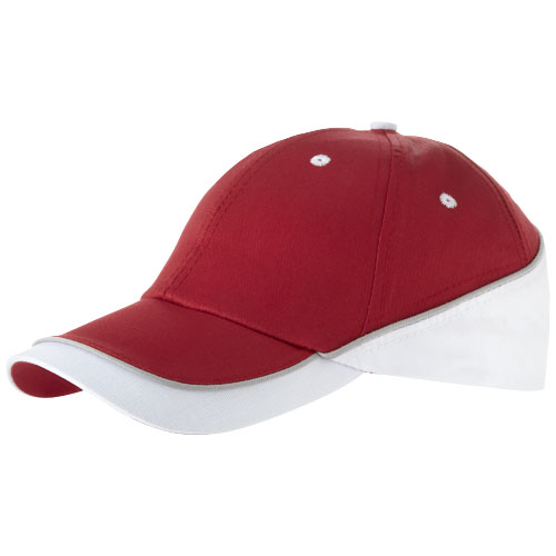 Slazenger Draw 6 Panel Cap - Red, White