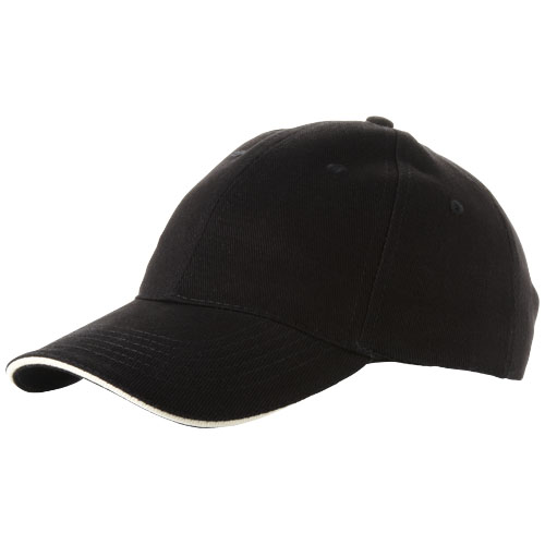 Slazenger Challenge 6 Panel Sandwich Cap - Black