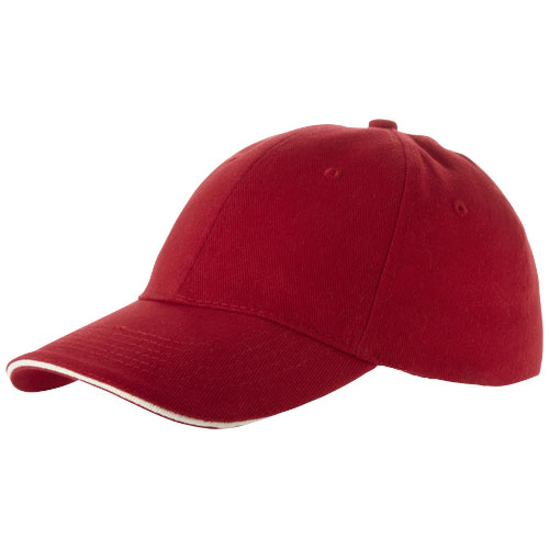 Slazenger Challenge 6 Panel Sandwich Cap - Red