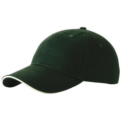 Slazenger Challenge 6 Panel Sandwich Cap - Green