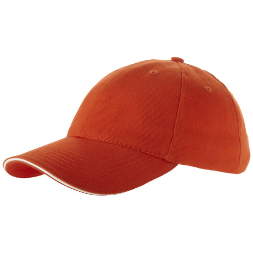 Slazenger Challenge 6 Panel Sandwich Cap - Orange