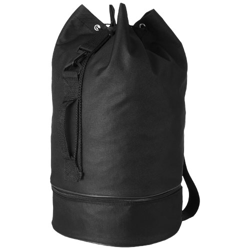 Idaho Sailor Zippered Bottom Duffel Bag - Black