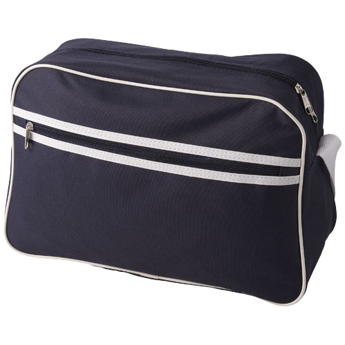 Sacramento 2-Stripe Messenger Bag - Navy