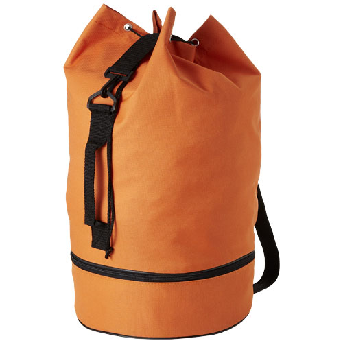 Idaho Sailor Zippered Bottom Duffel Bag - Orange