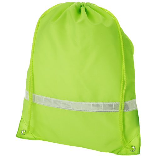 Premium Reflective Drawstring Backpack - Neon Green