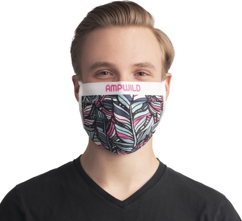 Branded Reuseable Face Mask with Cords