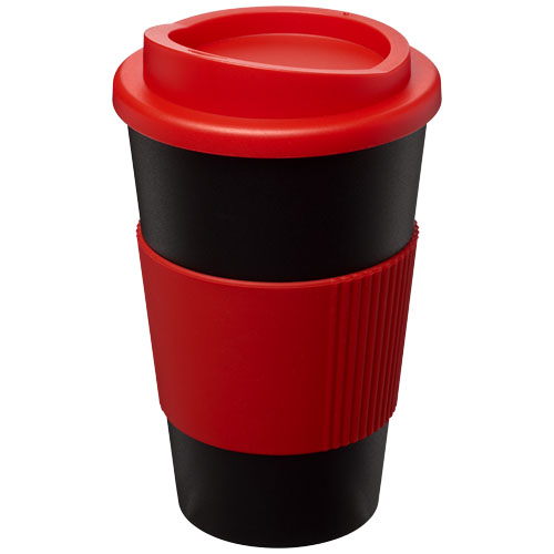 Americano® 350 ml Insulated Tumbler With Grip - Black, Red