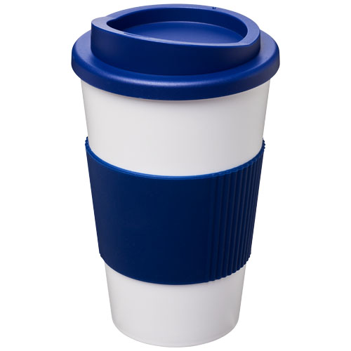 Americano® 350 ml Insulated Tumbler With Grip - White, Blue