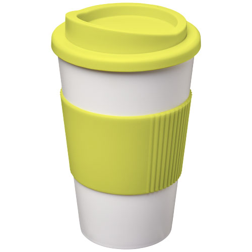 Americano® 350 ml Insulated Tumbler With Grip - White, Lime