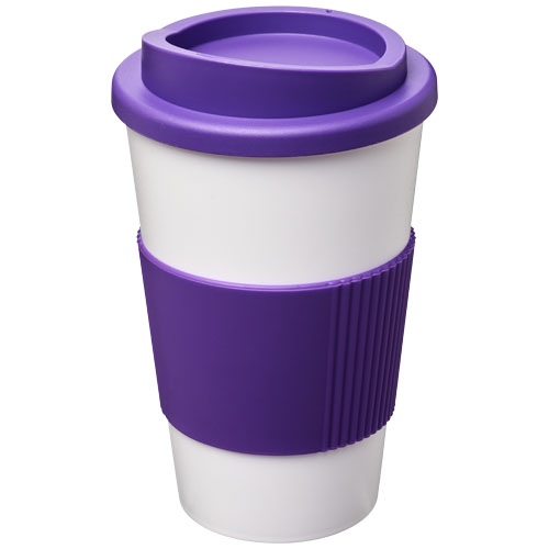 Americano® 350 ml Insulated Tumbler With Grip - White, Purple