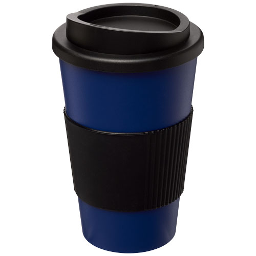 Americano® 350 ml Insulated Tumbler With Grip - Blue, Black
