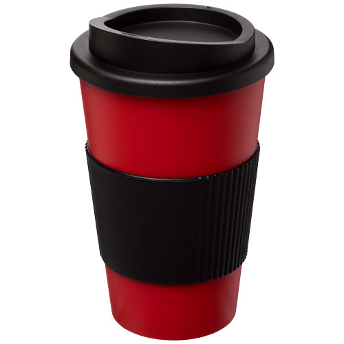 Americano® 350 ml Insulated Tumbler With Grip - Red, Black