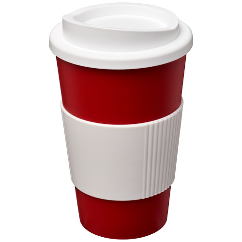 Americano® 350 ml Insulated Tumbler With Grip - Red, White