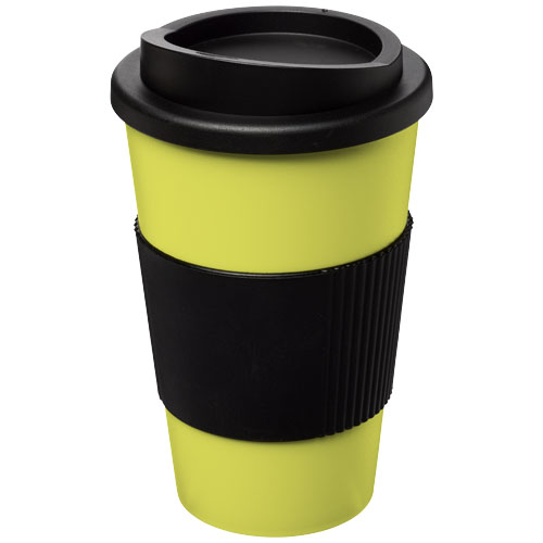 Americano® 350 ml Insulated Tumbler With Grip - Lime, Black