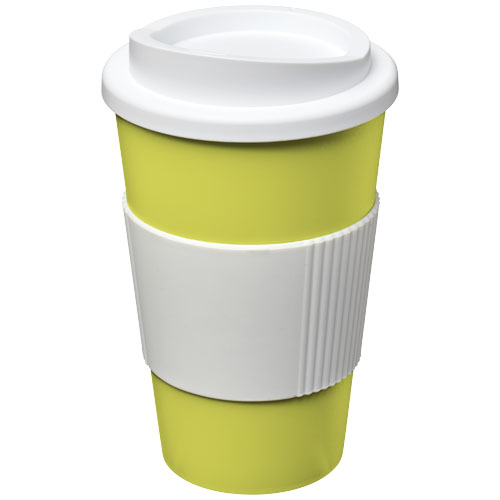 Americano® 350 ml Insulated Tumbler With Grip - Lime, White