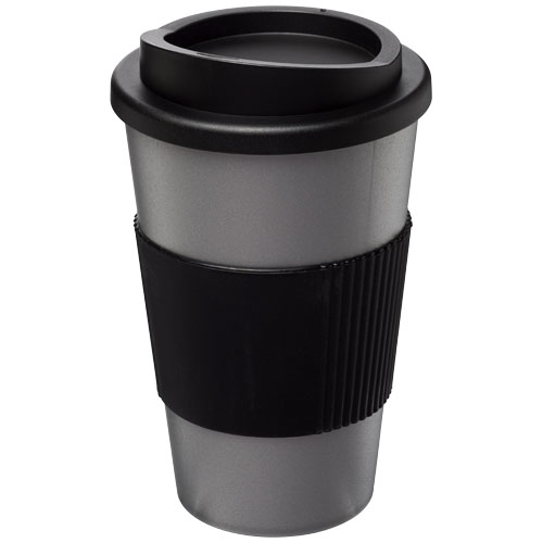 Americano® 350 ml Insulated Tumbler With Grip - Silver, Black