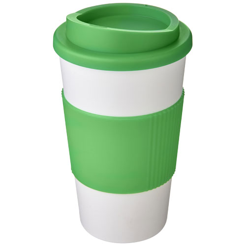 Americano® 350 ml Insulated Tumbler With Grip - White, Green