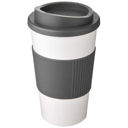 Americano® 350 ml Insulated Tumbler With Grip - White, Grey