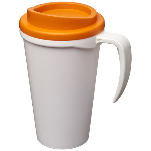 Americano® Grande 350 ml Insulated Mug - White, Orange
