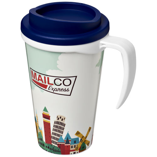 Brite-Americano® Grande 350 ml Insulated Mug - White, Blue