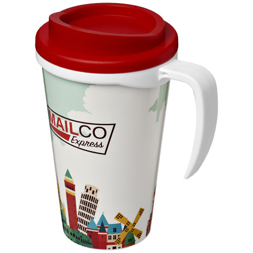 Brite-Americano® Grande 350 ml Insulated Mug - White, Red