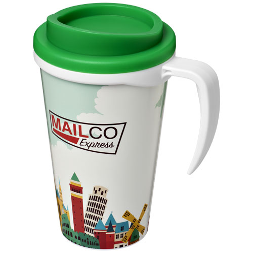 Brite-Americano® Grande 350 ml Insulated Mug - White, Green