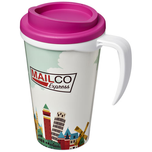 Brite-Americano® Grande 350 ml Insulated Mug - White, Pink