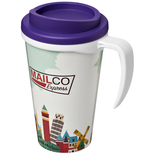 Brite-Americano® Grande 350 ml Insulated Mug - White, Purple