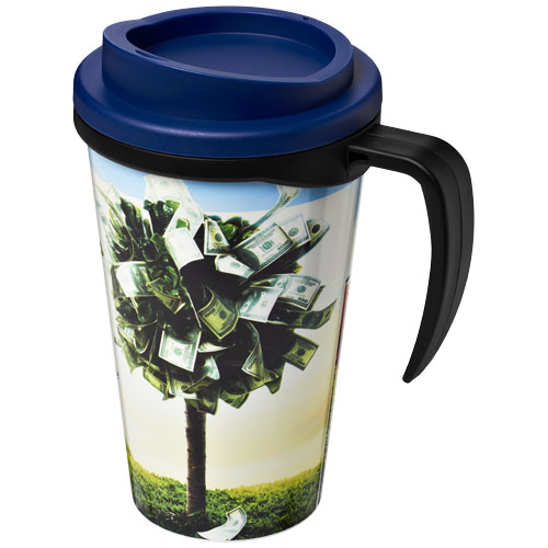 Brite-Americano® Grande 350 ml Insulated Mug - Black, Blue