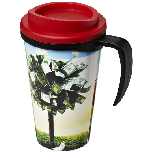 Brite-Americano® Grande 350 ml Insulated Mug - Black, Red