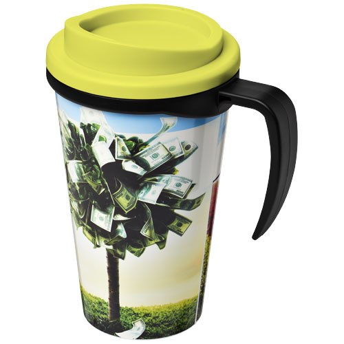 Brite-Americano® Grande 350 ml Insulated Mug - Black, Lime
