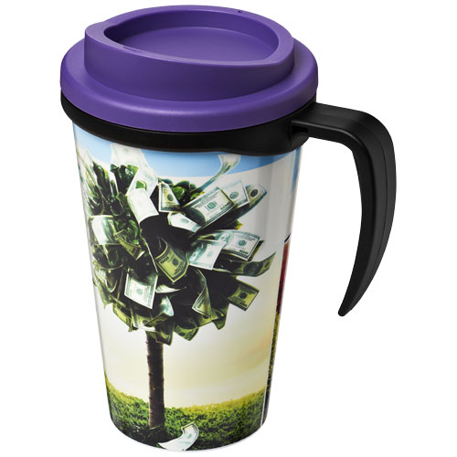 Brite-Americano® Grande 350 ml Insulated Mug - Black, Purple